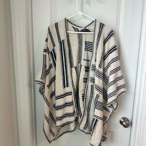 Polo Ralph Lauren Linen-Blend Open-Front Poncho